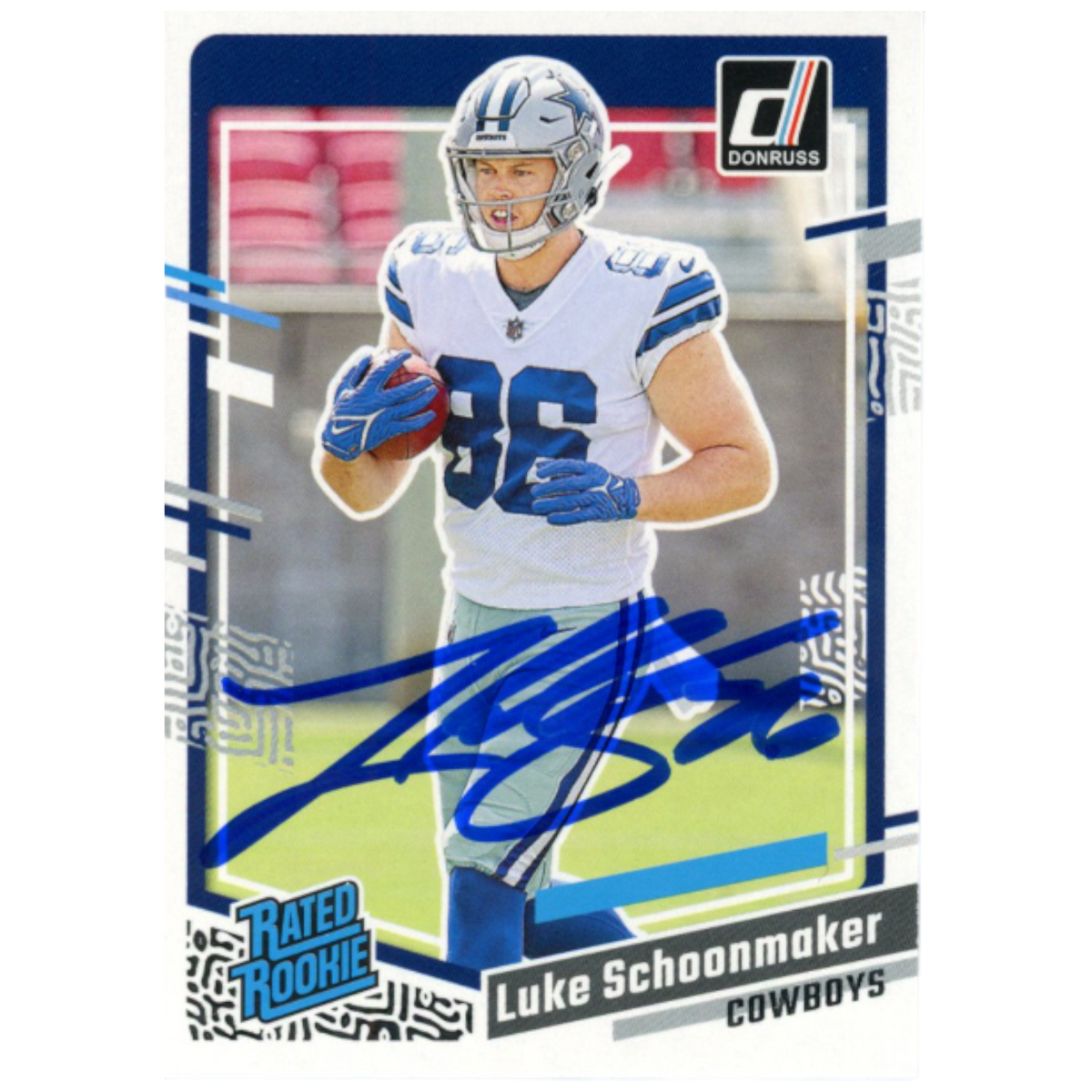 Luke Schoonmaker Signed 2023 Donruss #325 Trading Card – Beckett Authenticated-Powers Sports Memorabilia