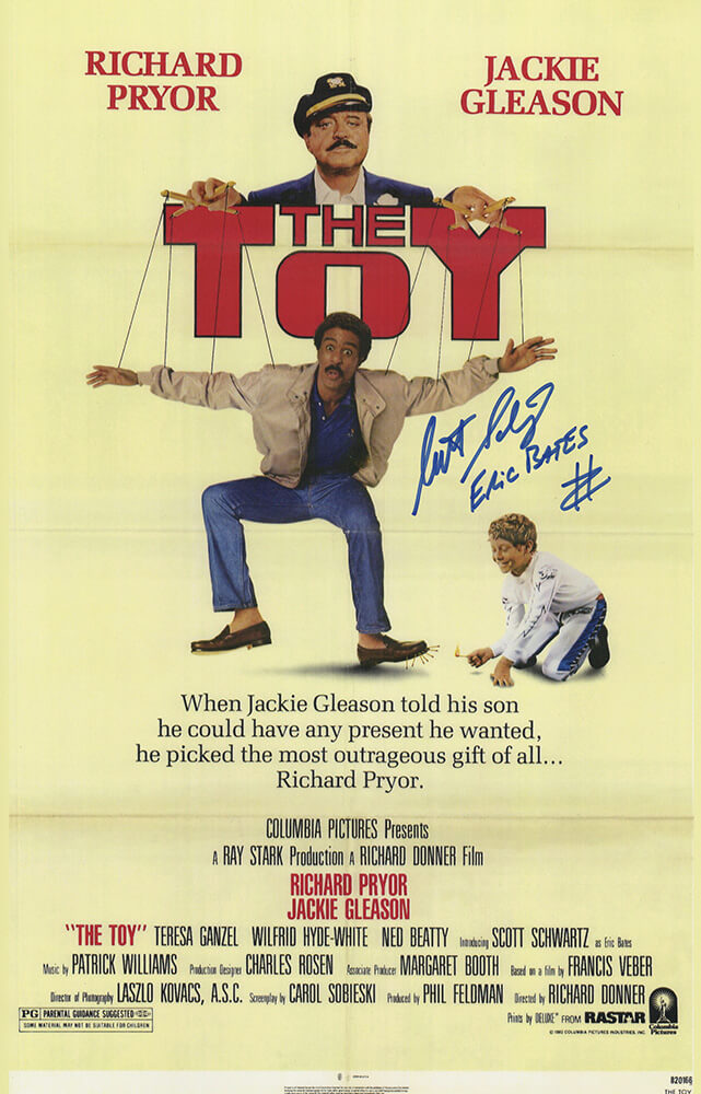 Scotty Schwartz Autographed The Toy 11x17 Movie Poster with Eric Bates-Powers Sports Memorabilia