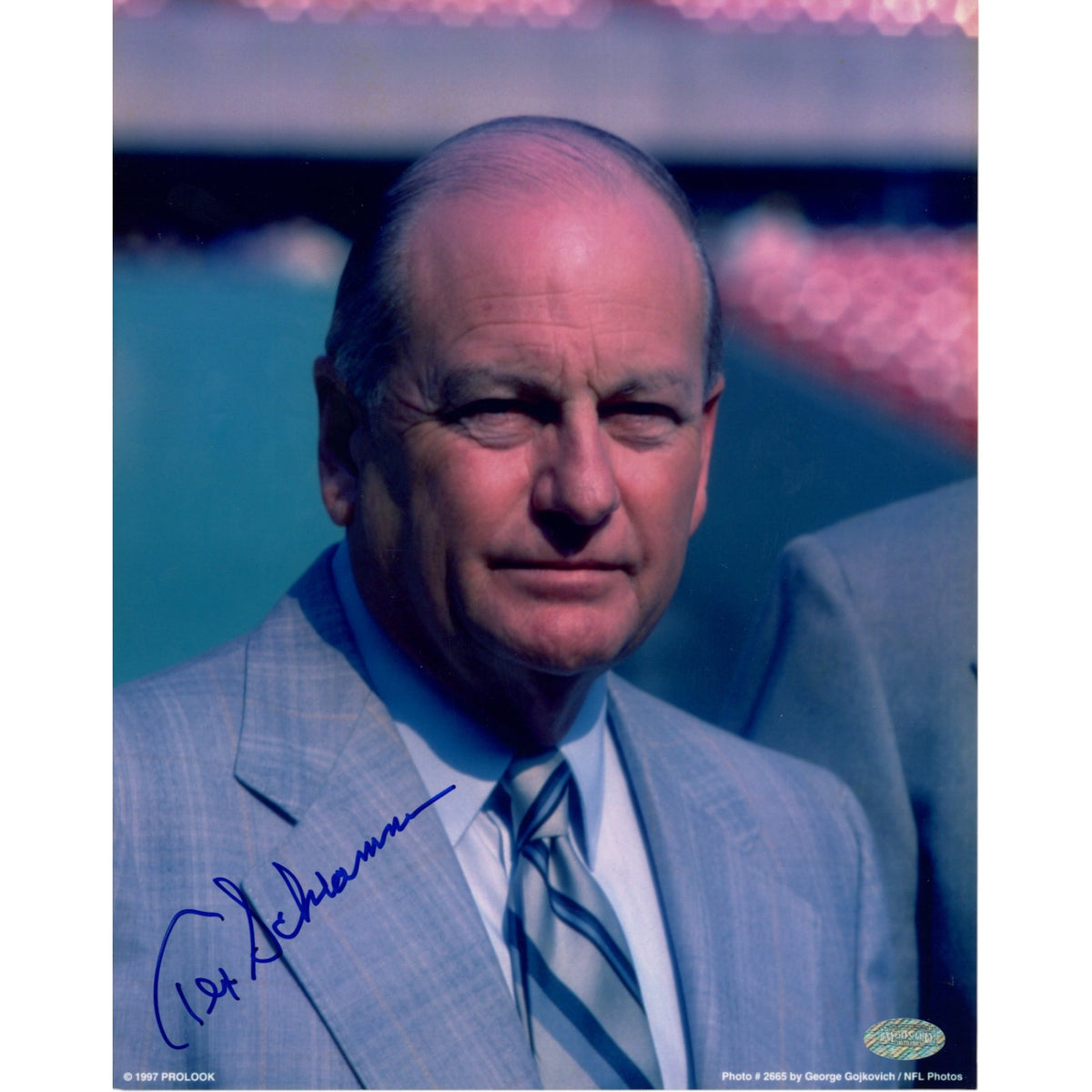 Tex Schramm Dallas Cowboys Signed 8x10 Photo - Mounted Memories-Powers Sports Memorabilia