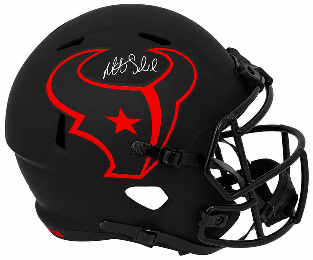 Matt Schaub Houston Texans Autographed ECLIPSE Full Size Riddell Replica Helmet-Powers Sports Memorabilia