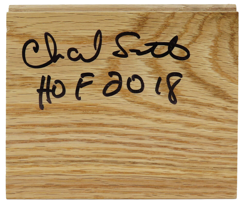 Charlie Scott Autographed 5?6 Wood Floor Piece w/ HOF 2018-Powers Sports Memorabilia