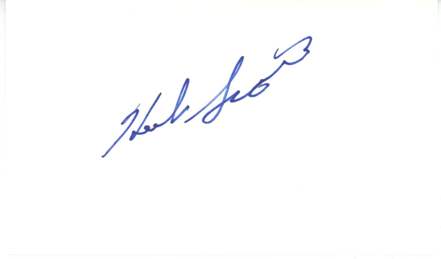Herb Score Cleveland Indians Index Signed Card-Powers Sports Memorabilia