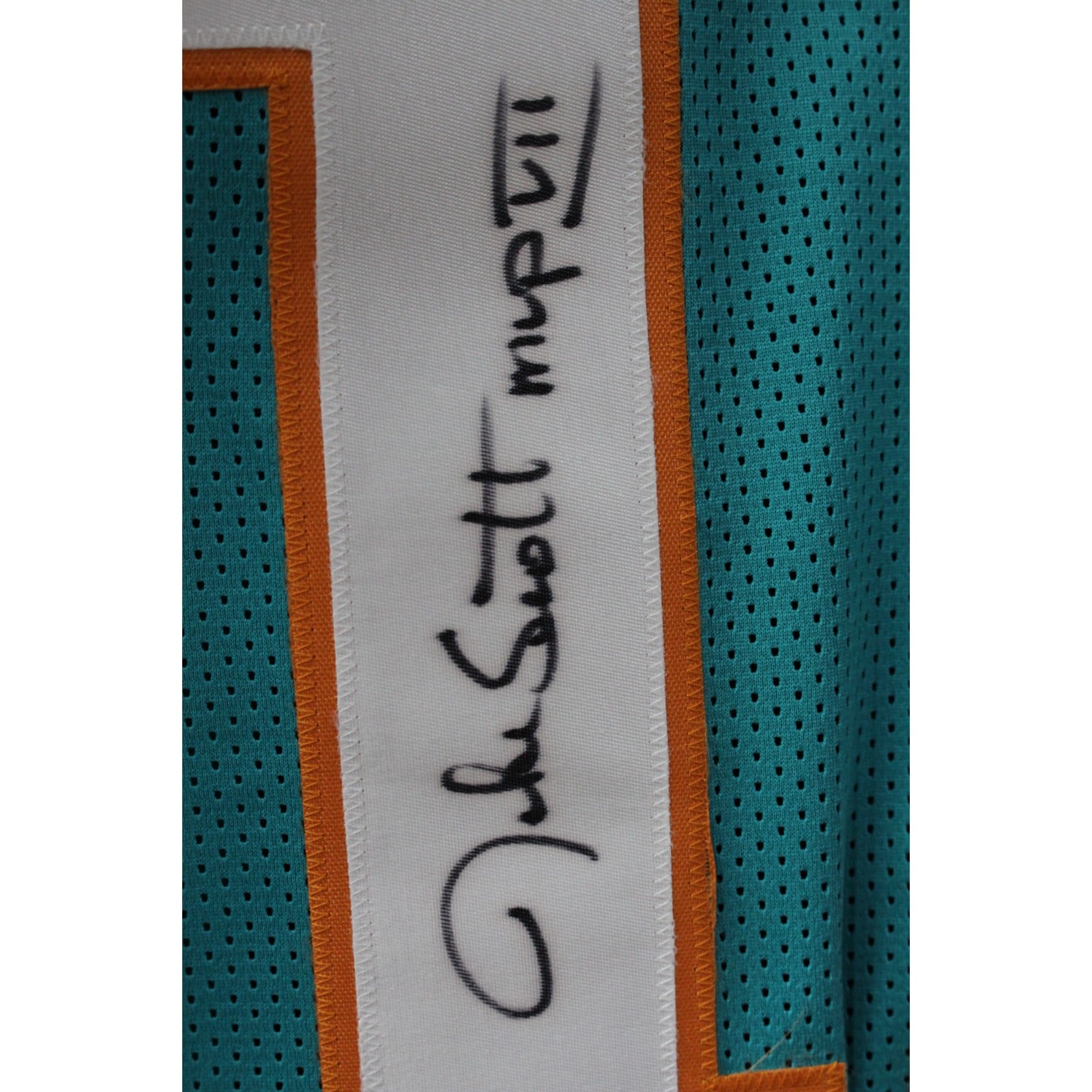 Jake Scott Signed Pro Style Teal Jersey – JSA Authenticated-Powers Sports Memorabilia