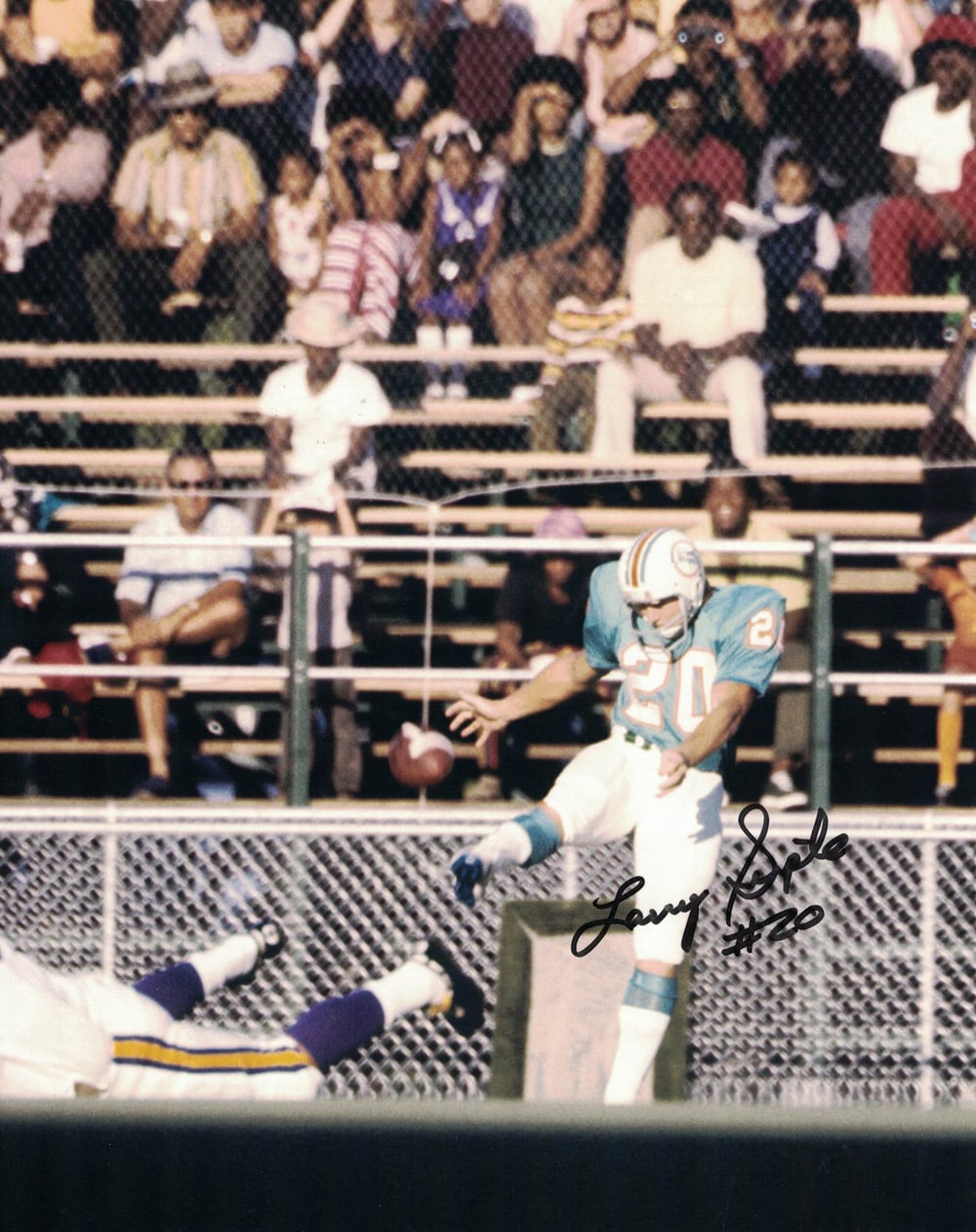 Larry Seiple Miami Dolphins Signed 8x10 Photo-Powers Sports Memorabilia