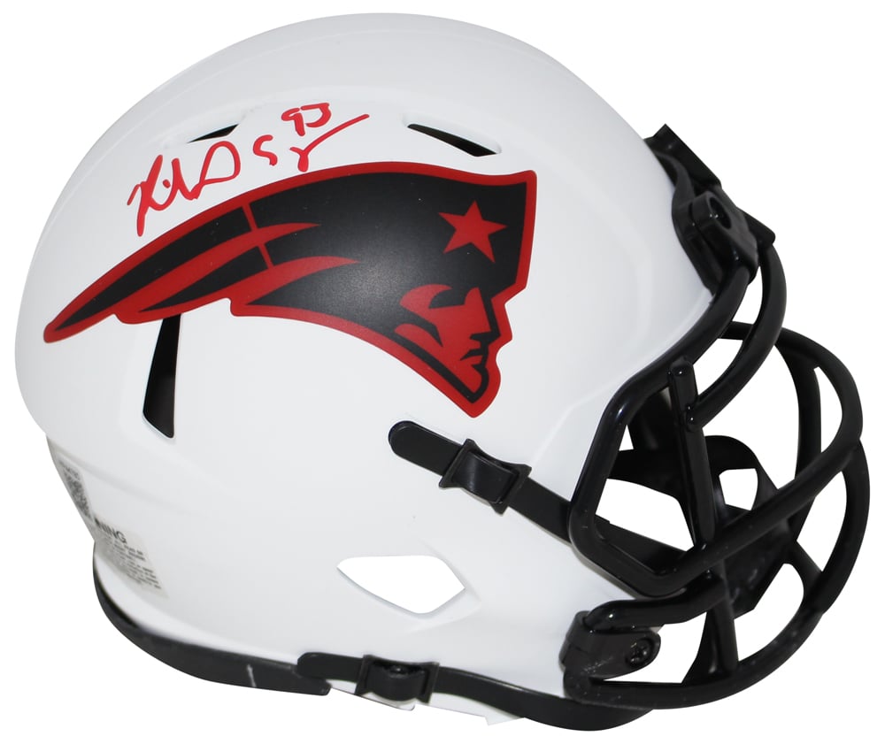 Richard Seymour New England Patriots Lunar Signed Mini Helmet BAS-Powers Sports Memorabilia