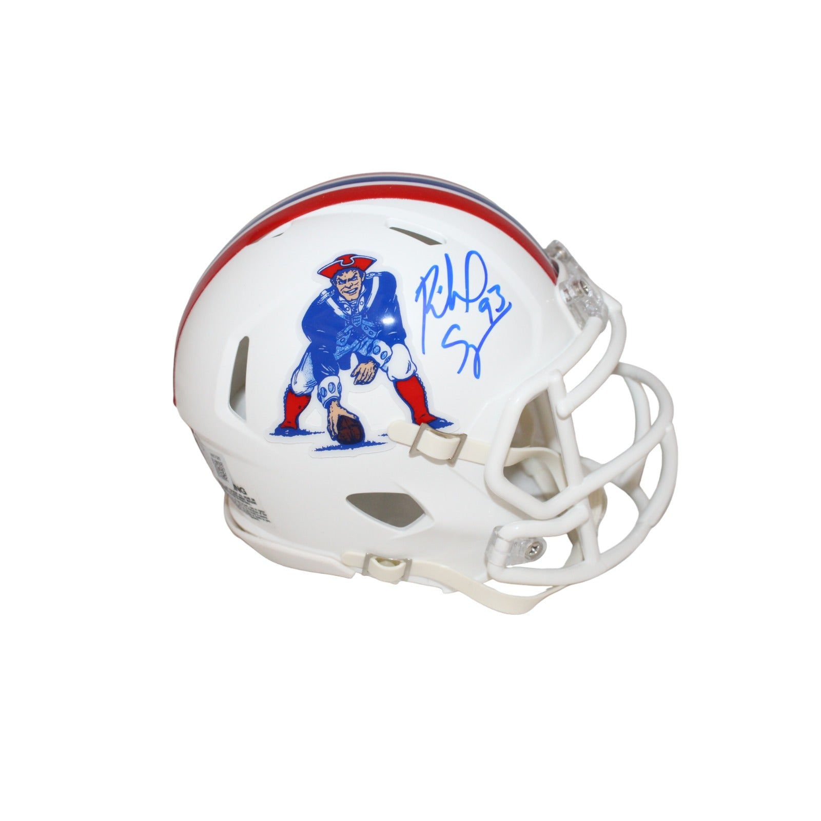 Richard Seymour New England Patriots TB Signed Mini Helmet Beckett-Powers Sports Memorabilia