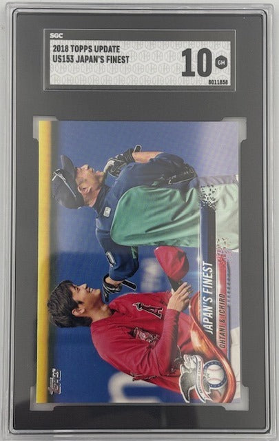 Shohei Ohtani 2018 Topps Update Japan's Finest RC Rookie Card #US153 Graded SGC 10 Cert #8011858