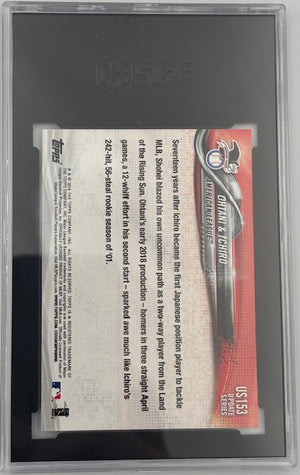 Shohei Ohtani 2018 Topps Update Japan's Finest RC Rookie Card #US153 Graded SGC 10 Cert #8011858