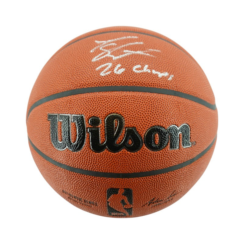 Landry Shamet New York Knicks Signed Inscribed 26 NBA Champs Wilson NBA Basketball JSA COA-Powers Sports Memorabilia