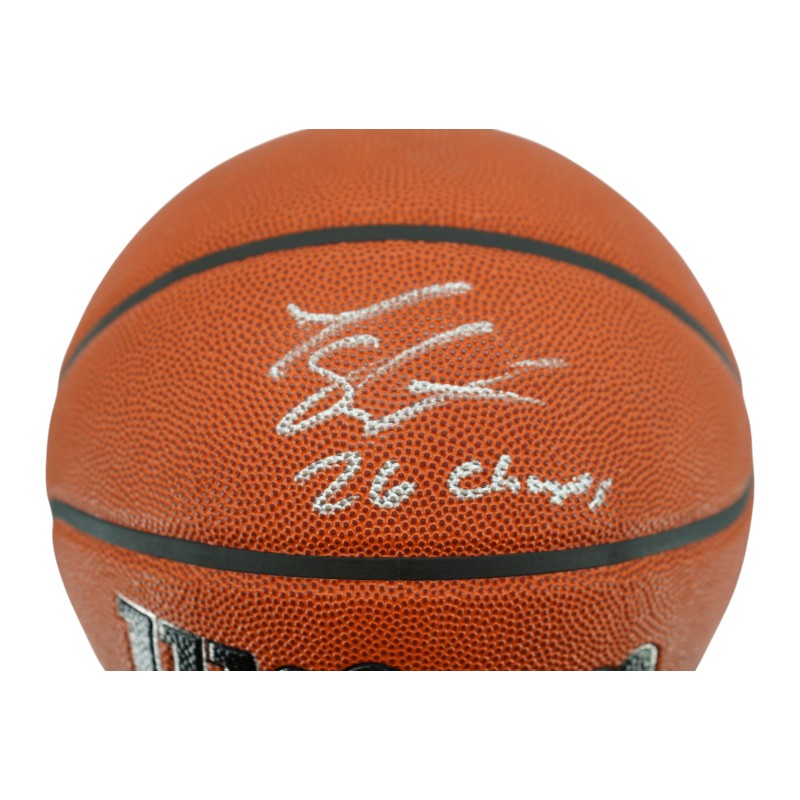 Landry Shamet New York Knicks Signed Inscribed 26 NBA Champs Wilson NBA Basketball JSA COA-Powers Sports Memorabilia