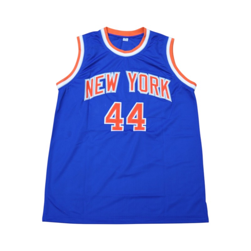 Landry Shamet New York Knicks Signed Pro Style Blue Jersey-Powers Sports Memorabilia
