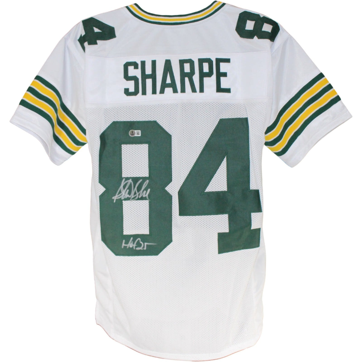 Sterling Sharpe Signed Pro Style XL White Jersey HOF Beckett W-Powers Sports Memorabilia