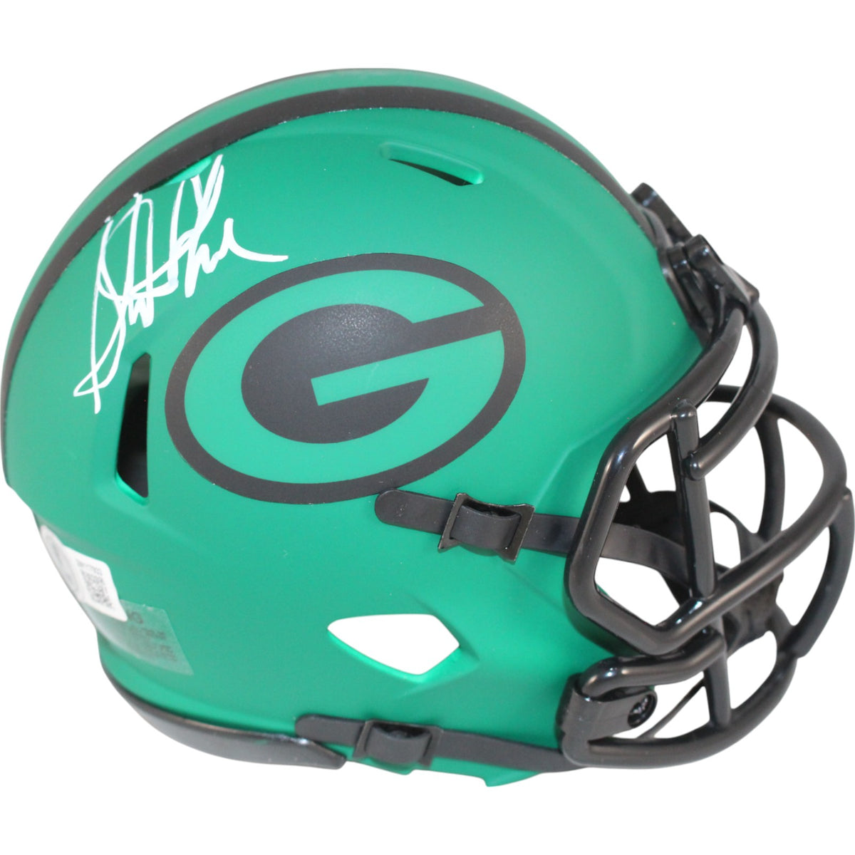 Sterling Sharpe Green Bay Packers Signed Mini Helmet Rave-Powers Sports Memorabilia