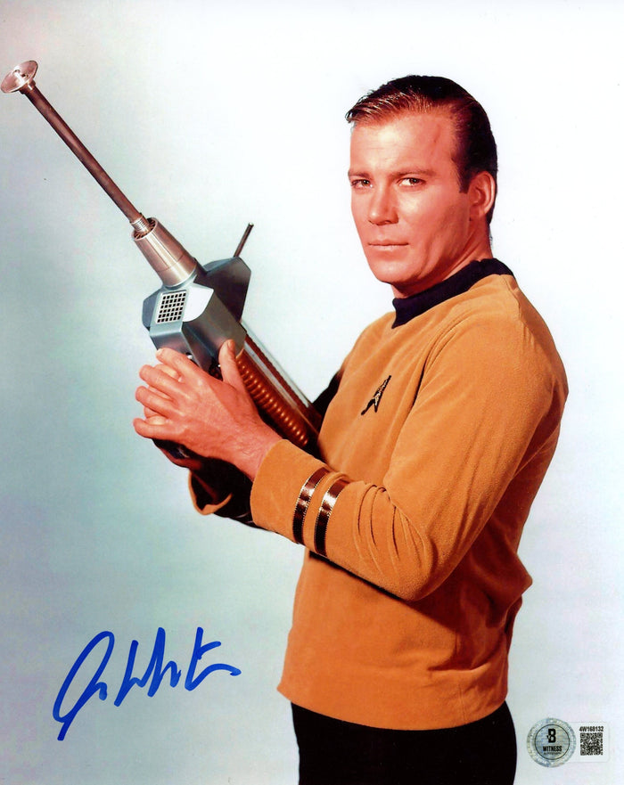 William Shatner Signed Star Trek 8x10 Photo – Beckett Witness Authenticated-Powers Sports Memorabilia
