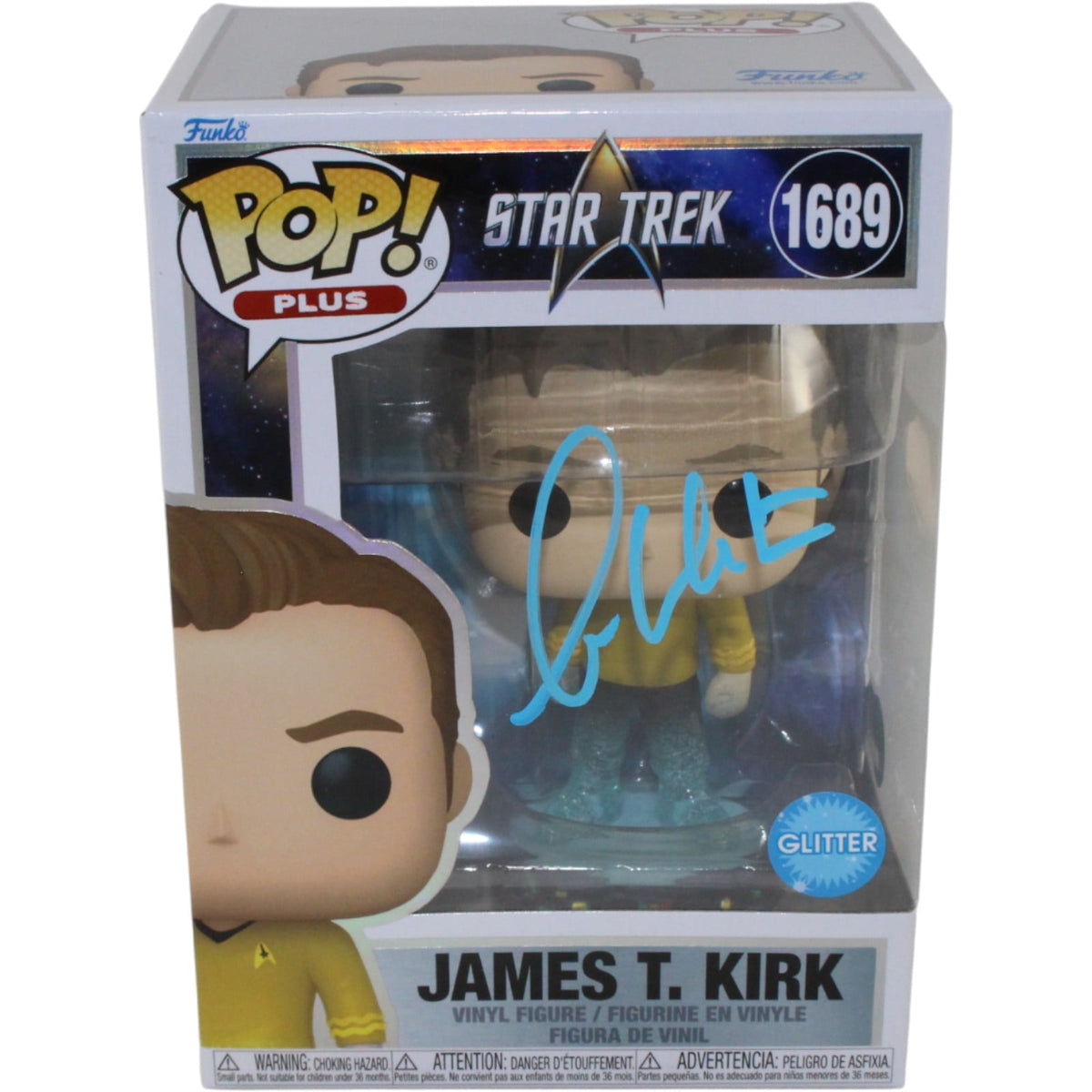 William Shatner Signed Star Trek Glitter #1689 Funko Pop! – Beckett Authenticated-Powers Sports Memorabilia