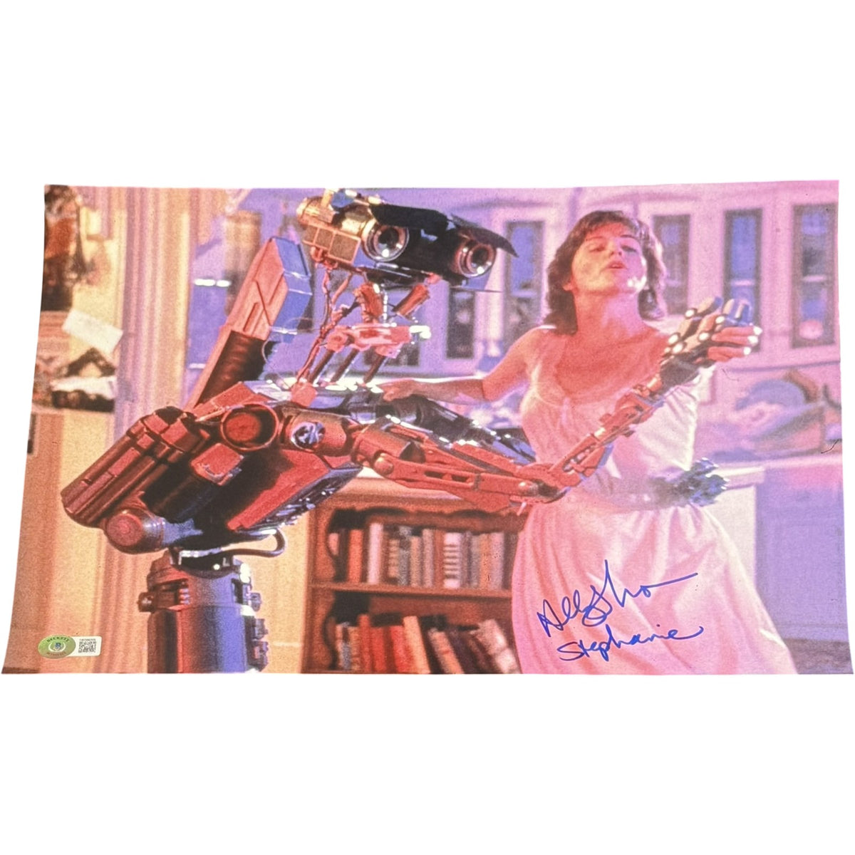 Ally Sheedy Short Circuit Signed 11x14 Photo - Beckett Beckett - 54362-Powers Sports Memorabilia