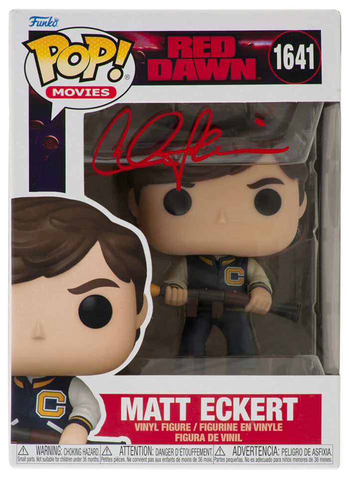 Charlie Sheen Autographed Red Dawn Matt Eckert Funko Pop Doll #1641-Powers Sports Memorabilia