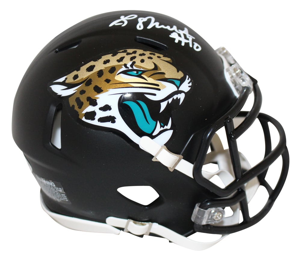 Laviska Shenault Jacksonville Jaguars Black Matte Signed Mini Helmet BAS-Powers Sports Memorabilia