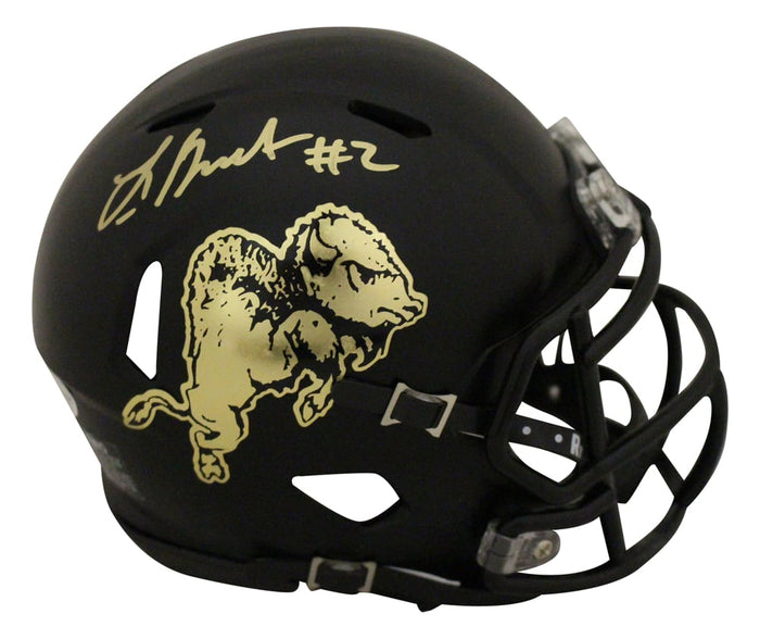 Laviska Shenault Signed Colorado Buffaloes Chrome Mini Helmet – Beckett Authenticated-Powers Sports Memorabilia