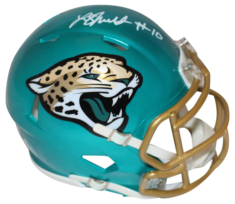 Laviska Shenault Signed Jacksonville Jaguars Flash Mini Helmet – Beckett Authenticated-Powers Sports Memorabilia
