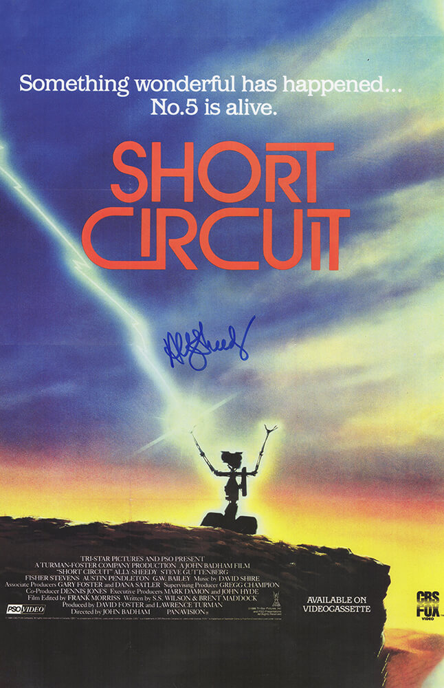 Ally Sheedy Autographed Short Circuit 11x17 Movie Poster-Powers Sports Memorabilia