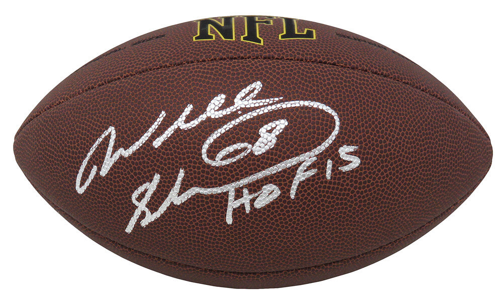 Will Shields Autographed Wilson Super Grip Full Size NFL Football with HOF'15-Powers Sports Memorabilia