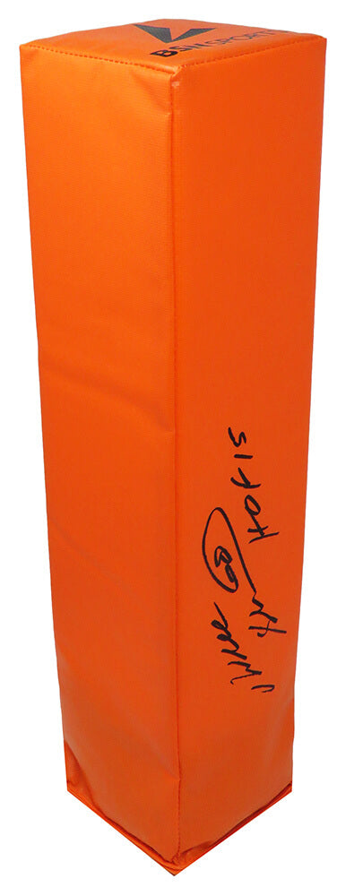 Will Shields Autographed Orange Endzone Football Pylon w/ HOF 15