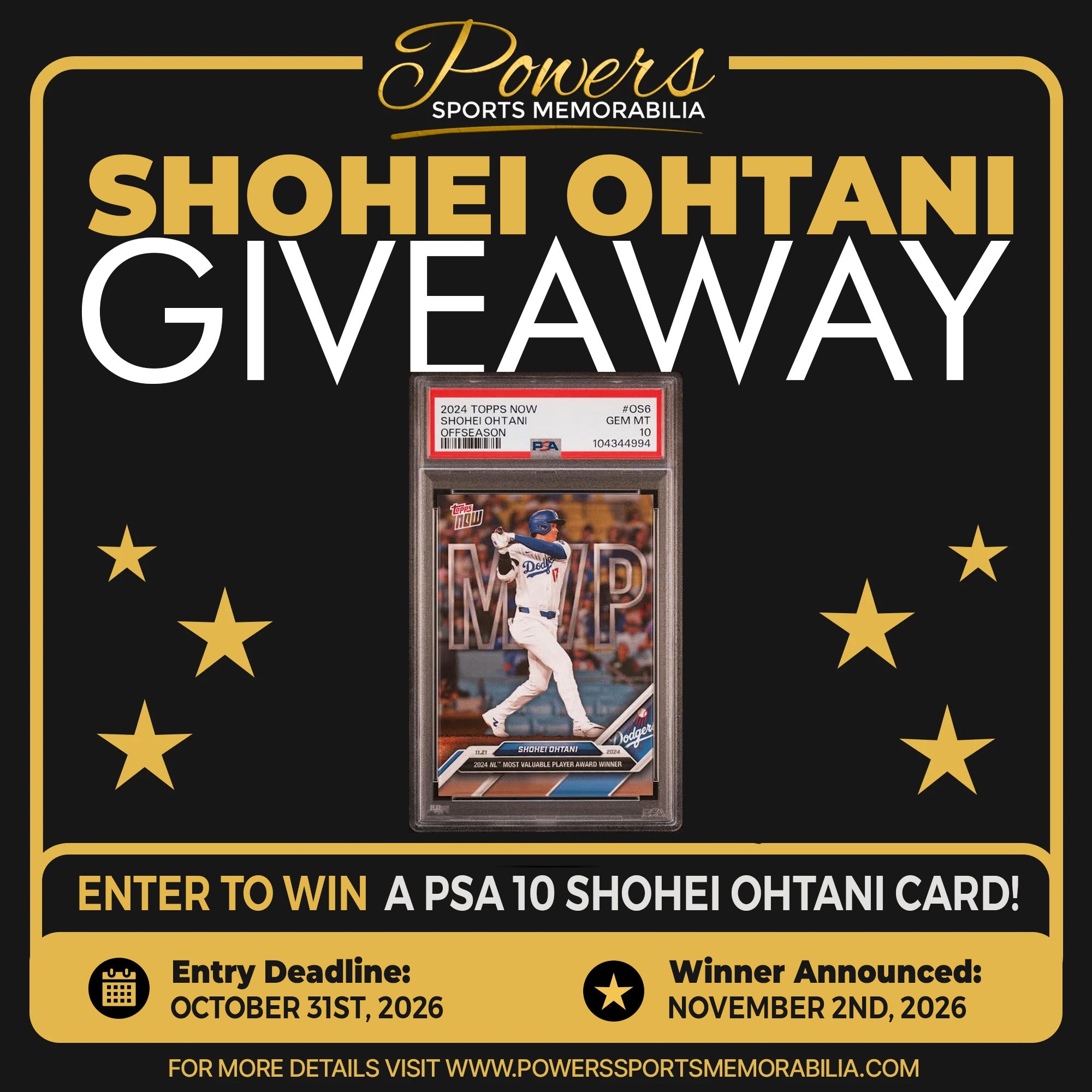 Giveaway item