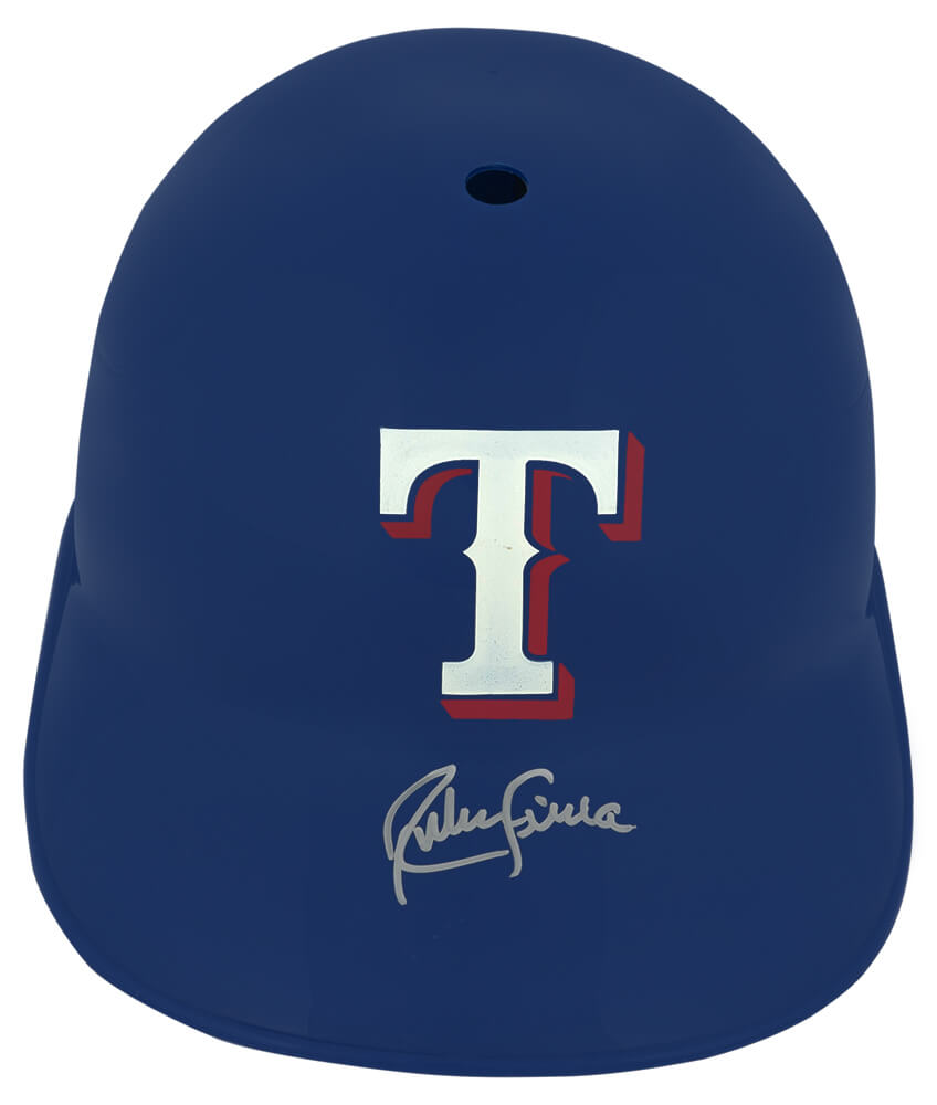 Ruben Sierra Texas Rangers Autographed Souvenir Replica Batting Helmet-Powers Sports Memorabilia