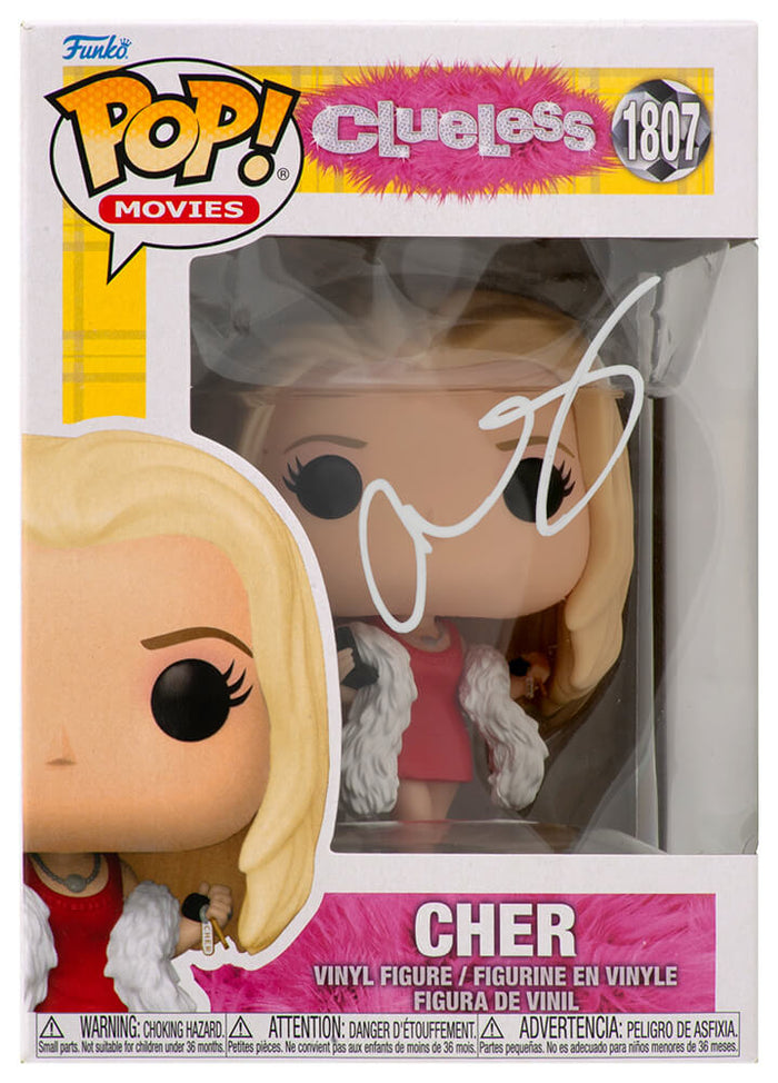 Alicia Silverstone Autographed Clueless Cher Funko Pop Doll #1807-Powers Sports Memorabilia