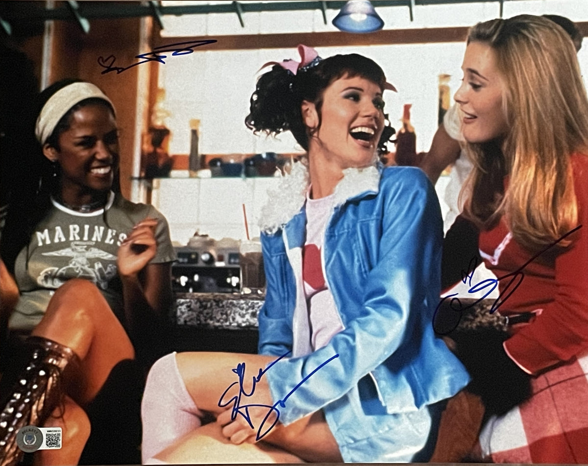 Alicia Silverstone Stacey Dash Elisa Donovan Clueless Signed 11x14 Photo - Beckett Beckett-Powers Sports Memorabilia