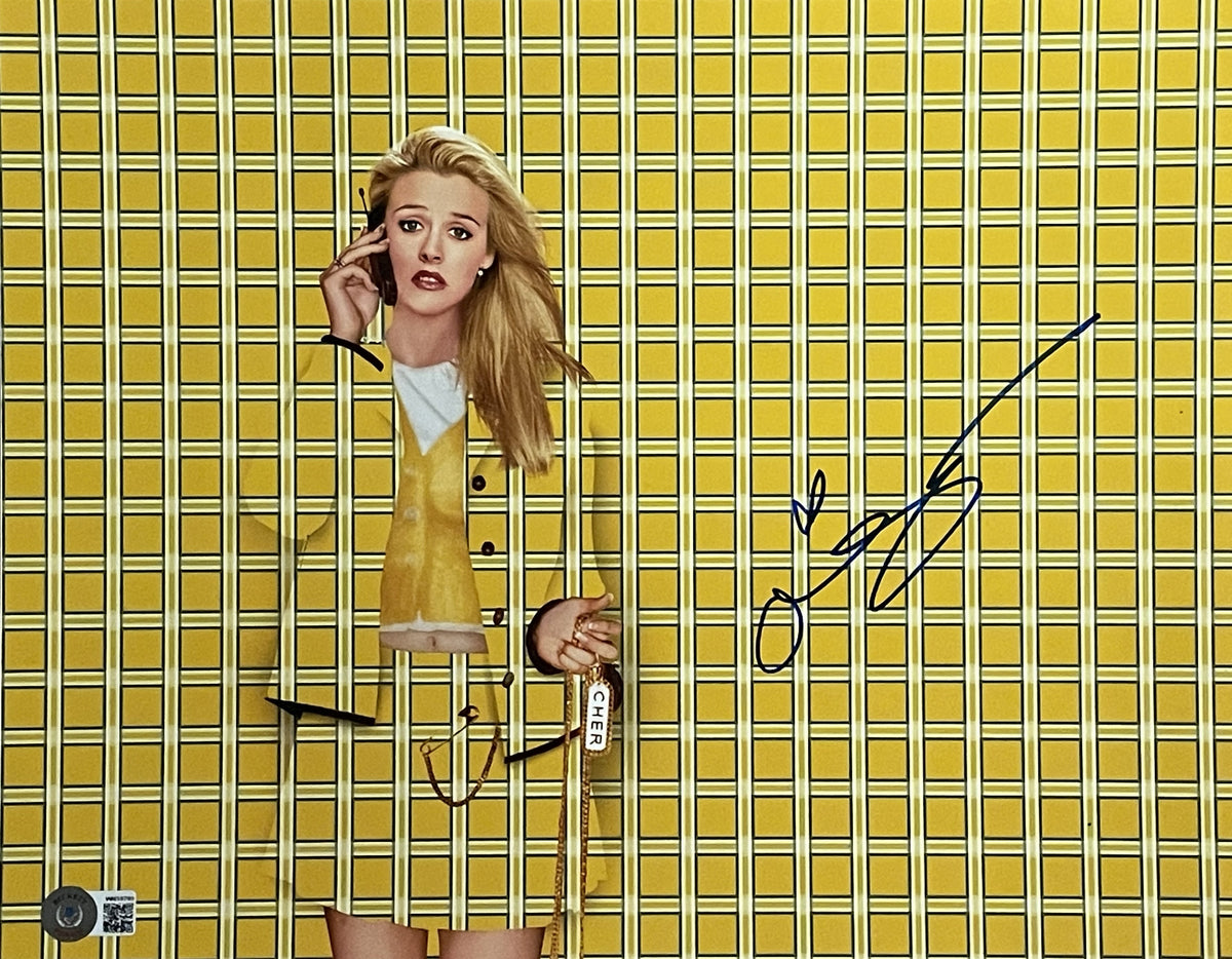 Alicia Silverstone Clueless Signed 11x14 Photo - Beckett Beckett - 46647-Powers Sports Memorabilia