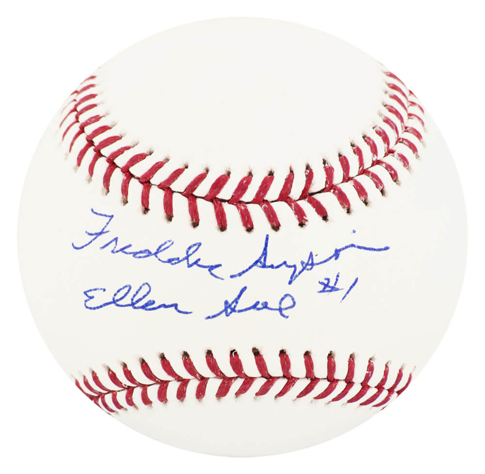 Freddie Simpson Autographed Rawlings Official MLB Baseball w/ Ellen Sue
