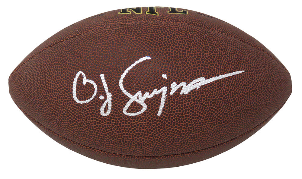 O.J. Simpson Autographed Wilson Super Grip Full Size NFL Football-Powers Sports Memorabilia