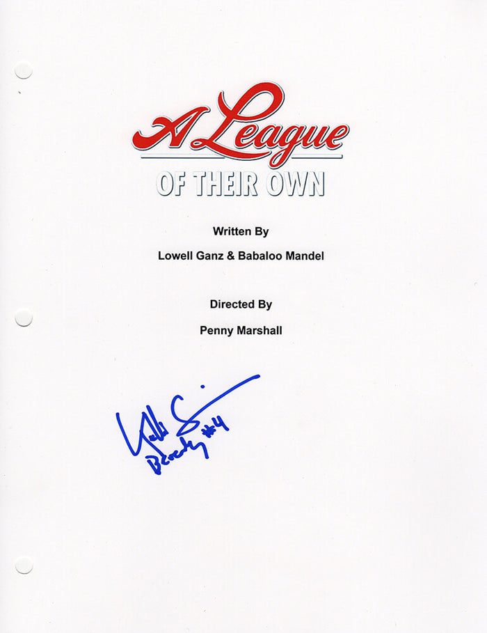 Kelli Simpkins Autographed A League Of Their Own Movie Script Cover Page with Beverly #4-Powers Sports Memorabilia