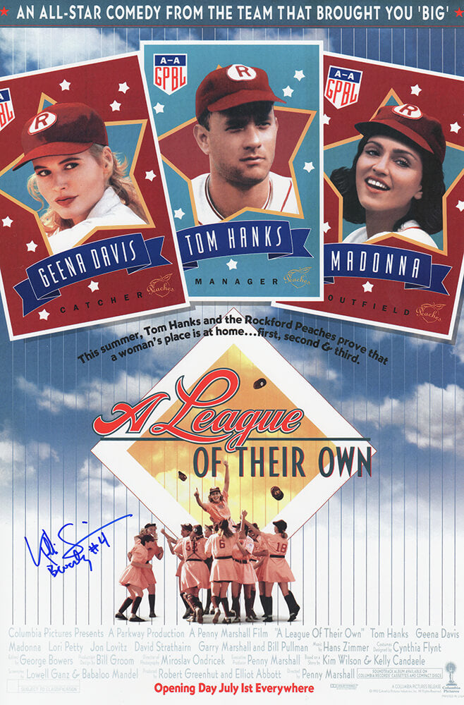 Kelli Simpkins Autographed A League Of Their Own 11×17 Movie Poster with Beverly #4-Powers Sports Memorabilia