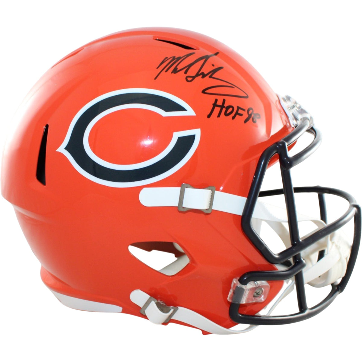 Mike Singletary Chicago Bears F/S Replica Signed Helmet 22 Alt HOF-Powers Sports Memorabilia