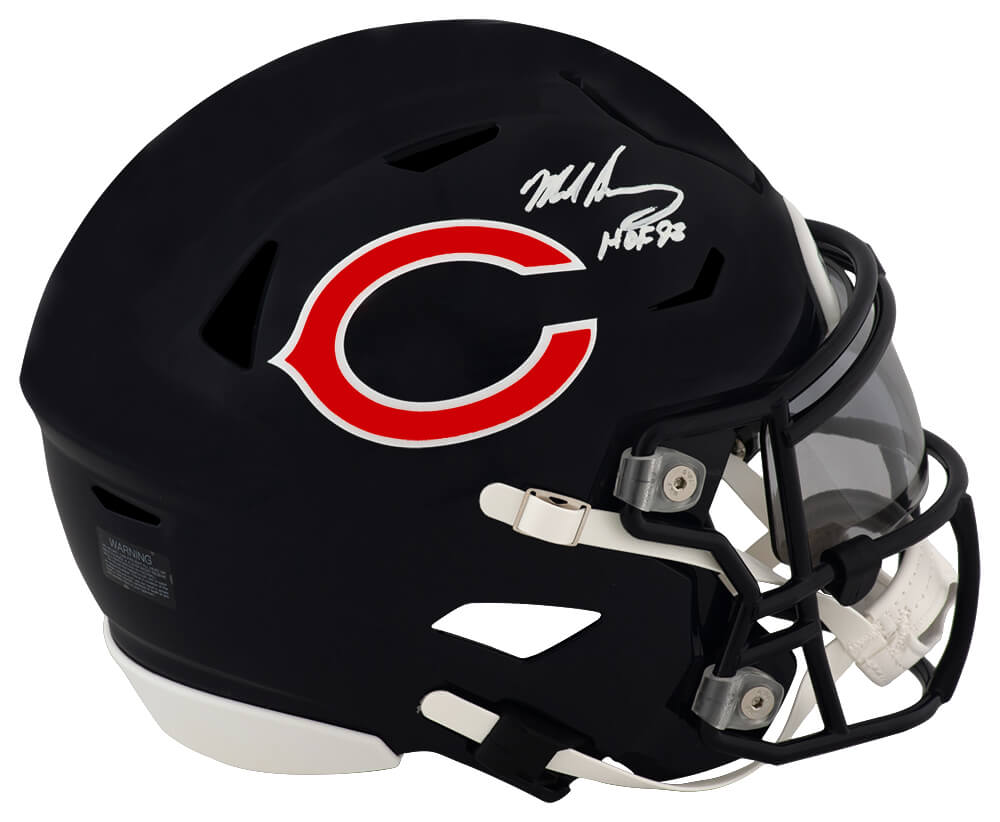 Mike Singletary Autographed Chicago Bears Riddell Mid-Size (MIDI) SpeedFlex Helmet with HOF'98-Powers Sports Memorabilia