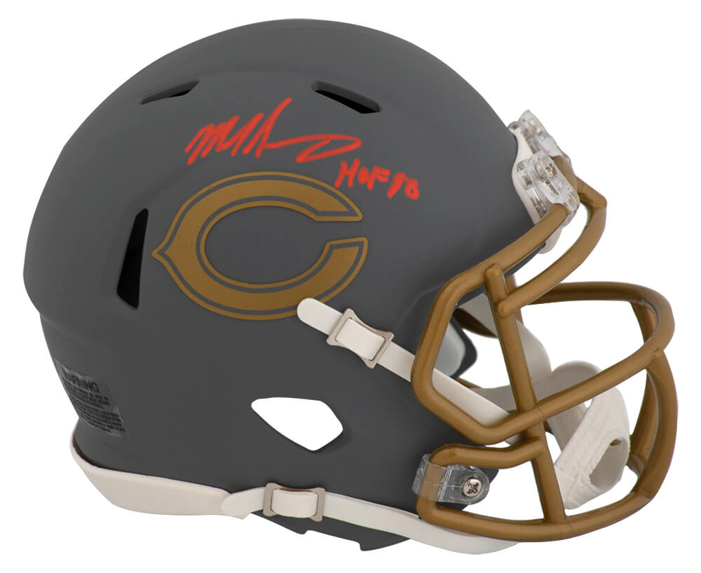 Mike Singletary Chicago Bears Autographed SLATE Riddell Mini Helmet