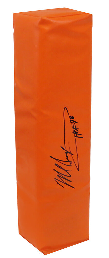 Mike Singletary Autographed Orange Endzone Pylon w/ HOF 98