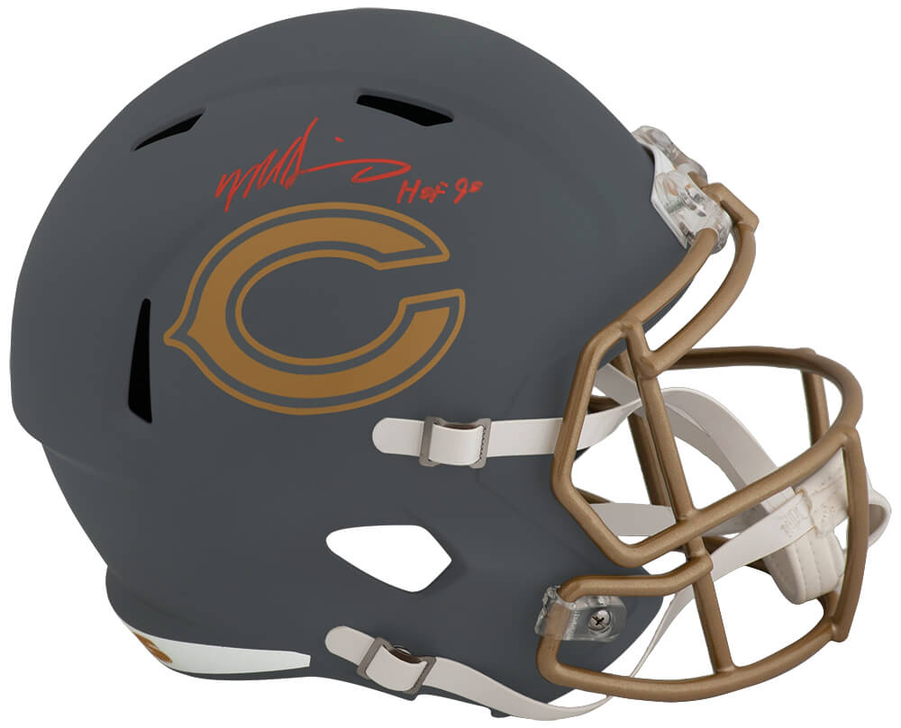 Mike Singletary Chicago Bears Autographed SLATE Full Size Riddell Replica Helmet