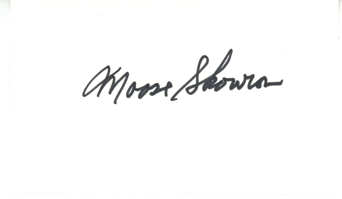 Moose Skowron New York Yankees Index Signed Card-Powers Sports Memorabilia