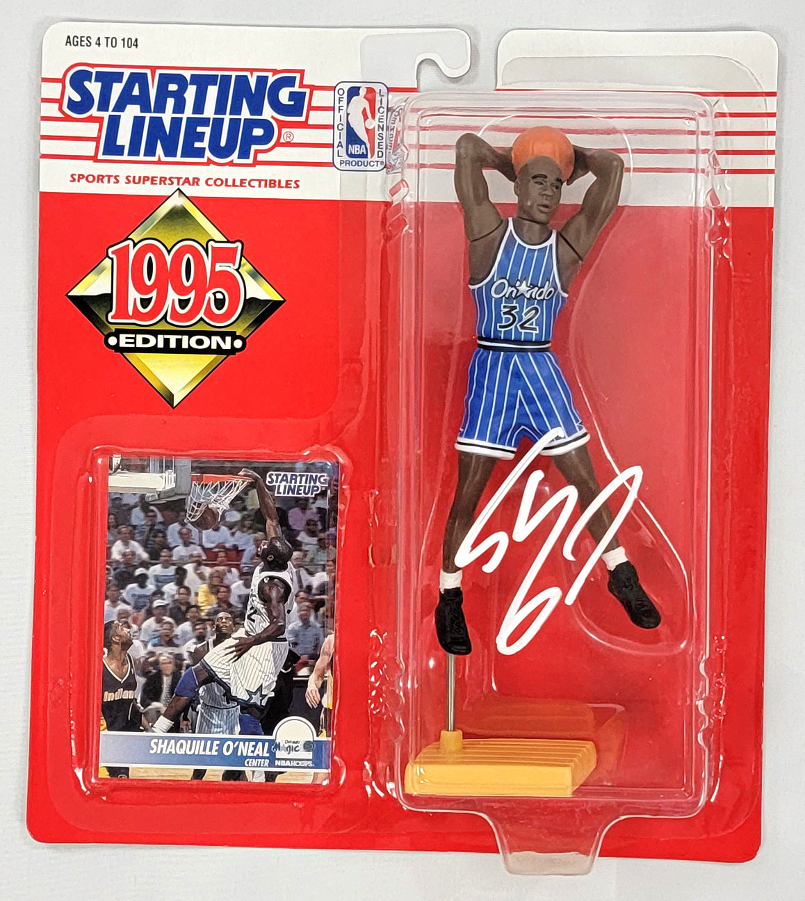 Shaquille O'Neal Signed Orlando Magic 1995 Starting Lineup - Beckett-Powers Sports Memorabilia