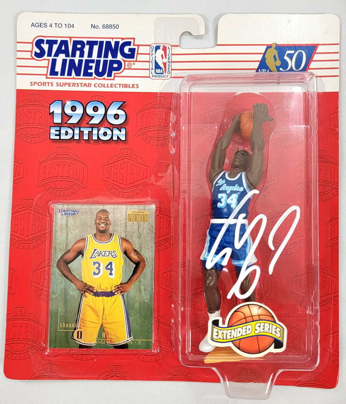 Shaquille O'Neal Signed Los Angeles Lakers 1996 Starting Lineup - Beckett-Powers Sports Memorabilia