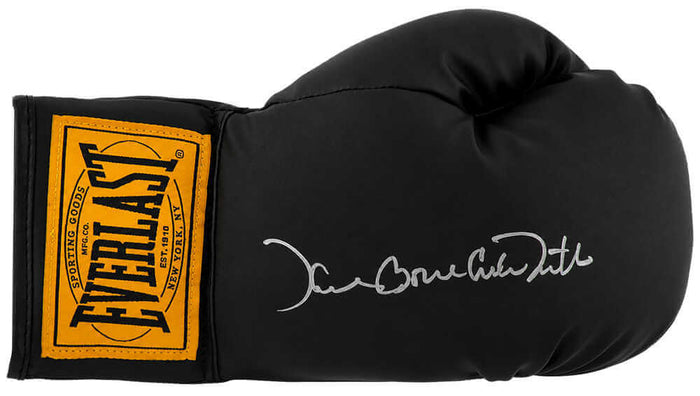 James 'Bonecrusher' Smith Autographed Everlast Black Full Size Boxing Glove-Powers Sports Memorabilia