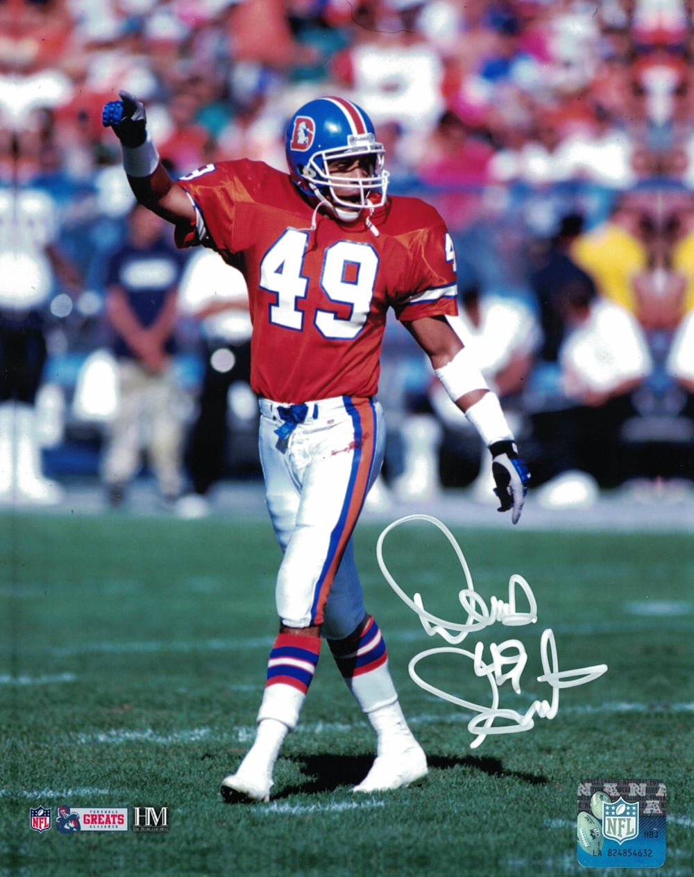 Dennis Smith Signed Denver Broncos 8x10 Photo – JSA Authenticated-Powers Sports Memorabilia