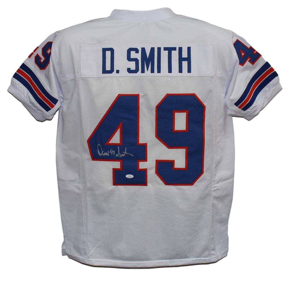 Dennis Smith Signed Pro Style White XL Jersey – JSA Authenticated-Powers Sports Memorabilia
