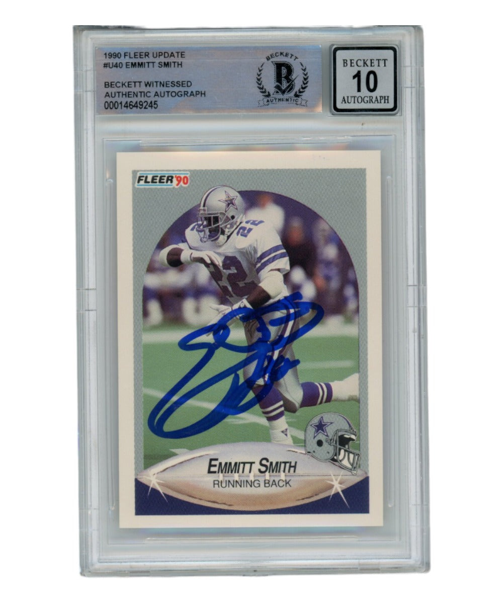 Tony Dorsett Dallas Cowboys Signed Card - 12/18/1977 Ticket Stub ROY Beckett Beckett-Powers Sports Memorabilia