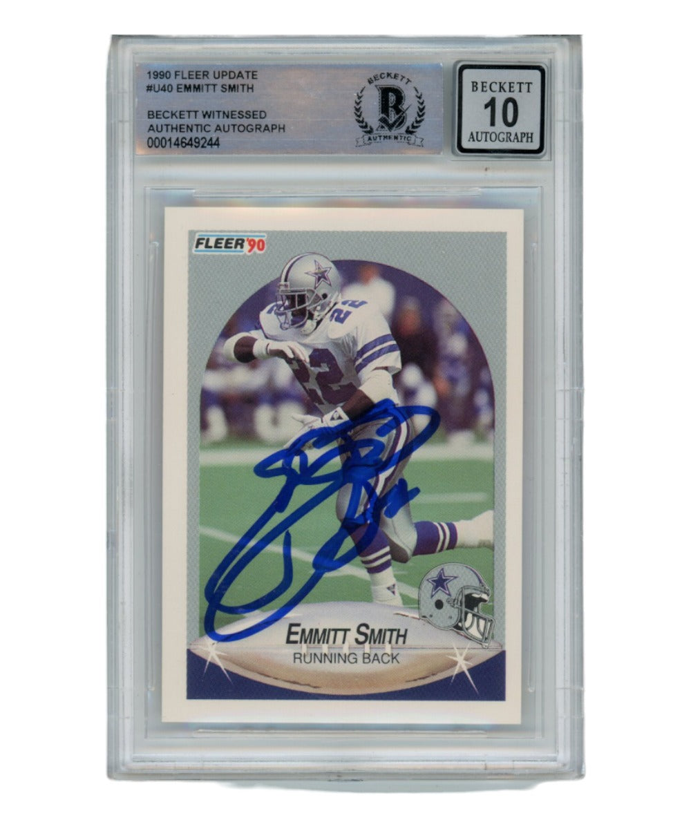 Tony Dorsett Dallas Cowboys Signed Card - 9/25/1983 Ticket Stub Beckett Beckett-Powers Sports Memorabilia