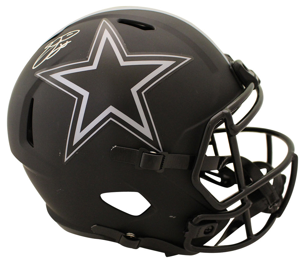 Emmitt Smith Dallas Cowboys F/S Eclipse Speed Signed Helmet Beckett-Powers Sports Memorabilia